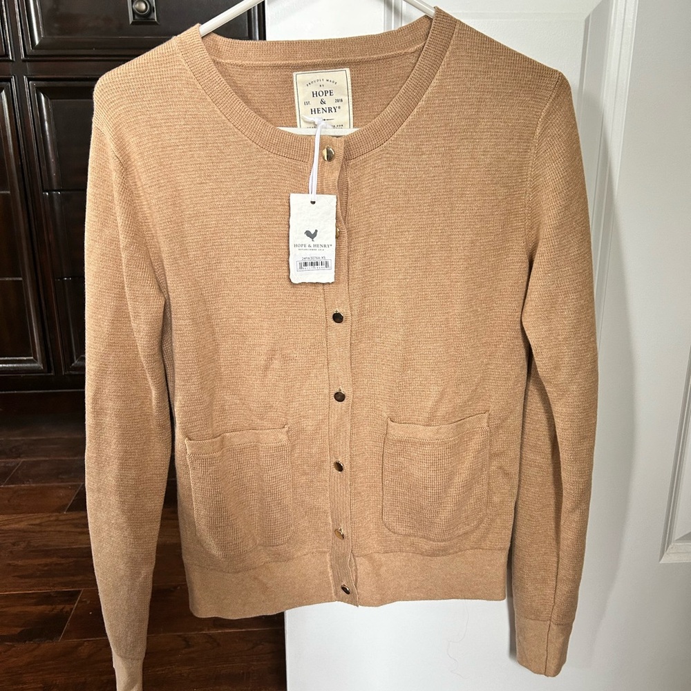 Hope & Henry Organic Milano Cardigan